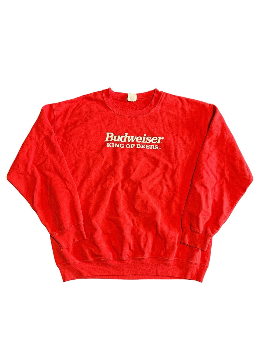 Vintage Budweiser Red Crewneck Sweatshirt